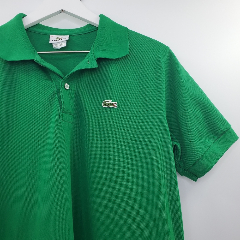 Lacoste Classic Fit Polo Cotton Men's Green 5191L - Picture 2 of 7